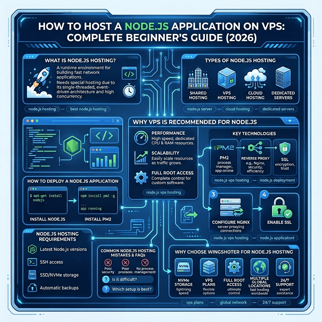 Node.js Hosting on VPS Guide 2026 | WingsHoster
