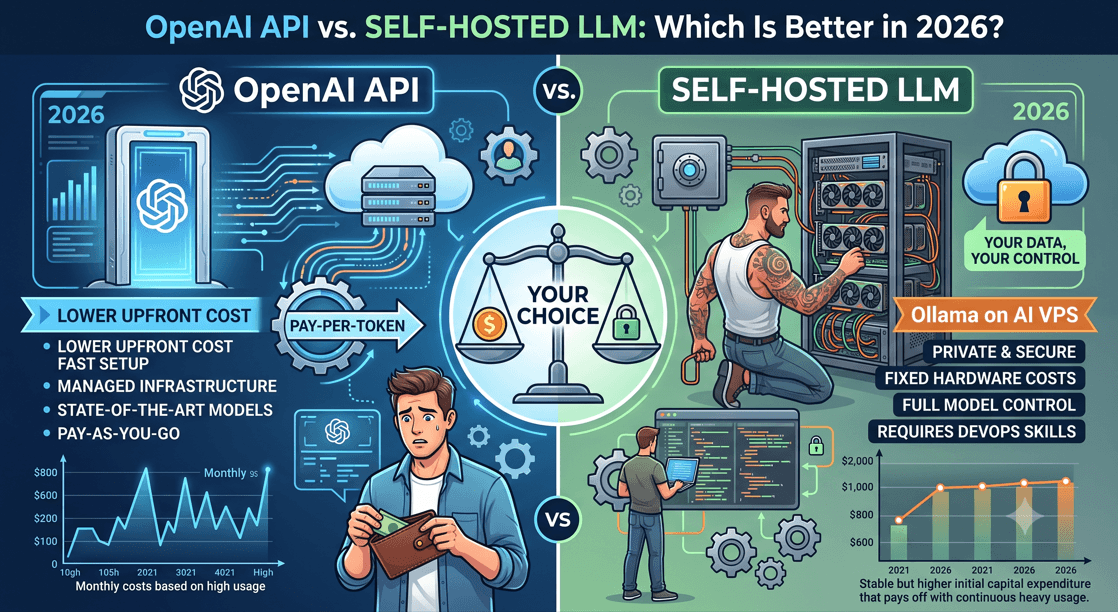 OpenAI API vs Self-Hosted LLM: Which Is Better in 2026?
